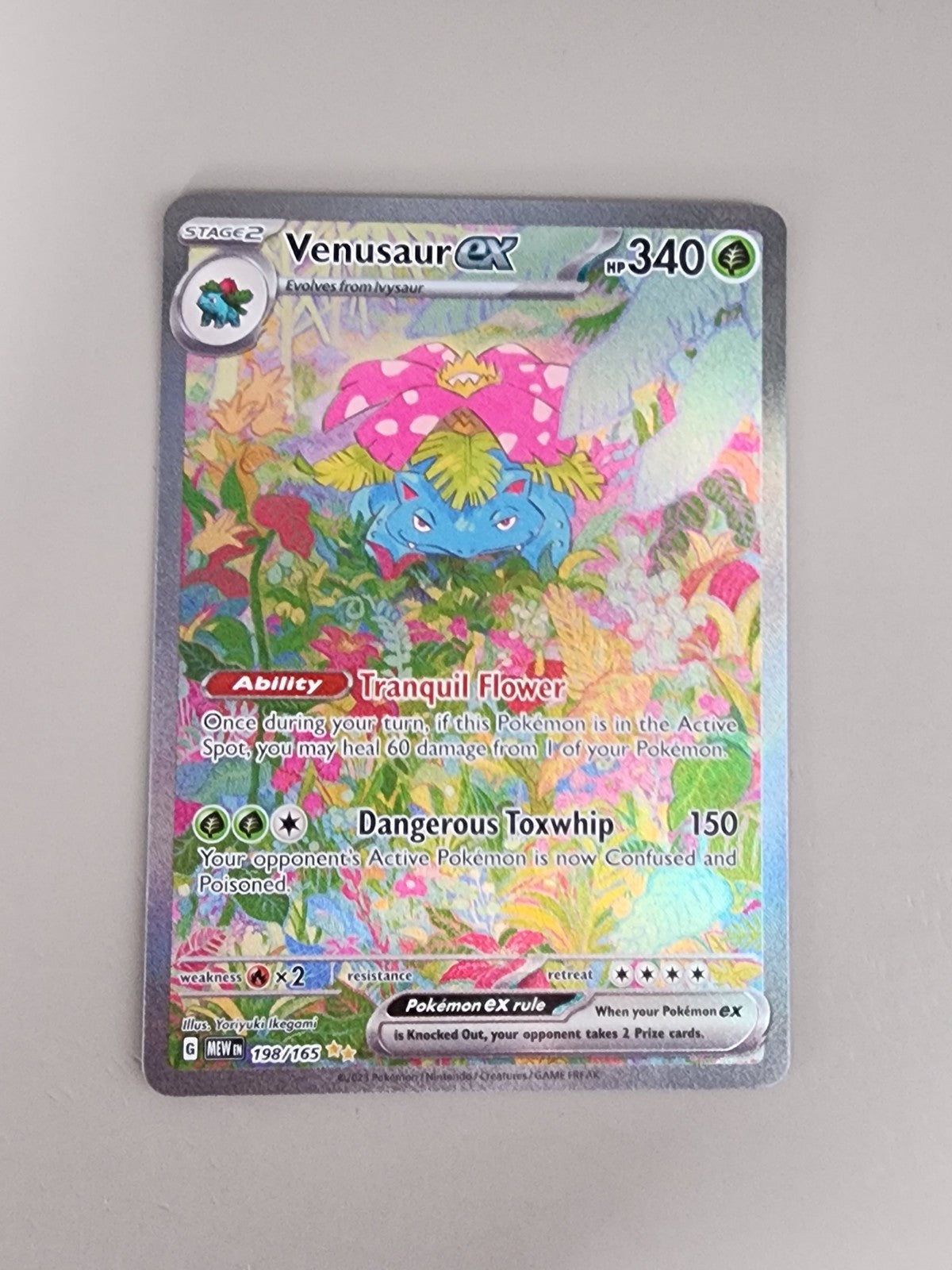 Venusaur ex 198/165 Sv: Scarlet & Violet 151 Holo NM