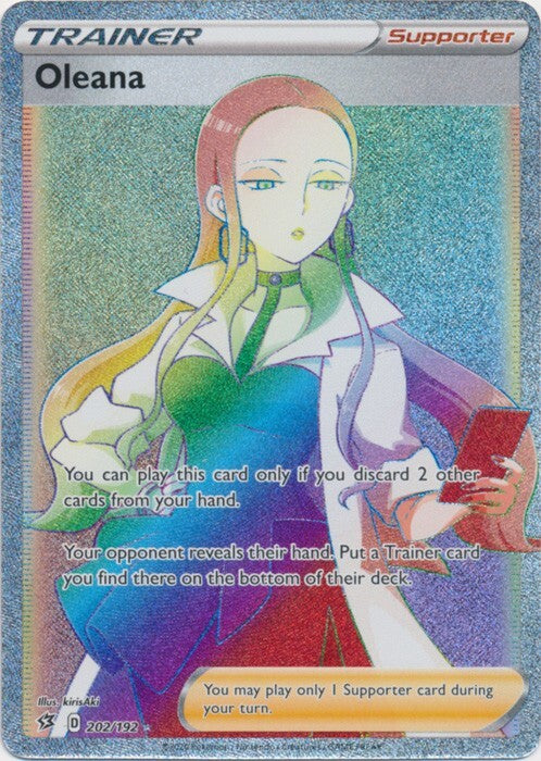 Oleana (Secret) 202/192 Swsh02: Rebel Clash Holo Near Mint (NM)