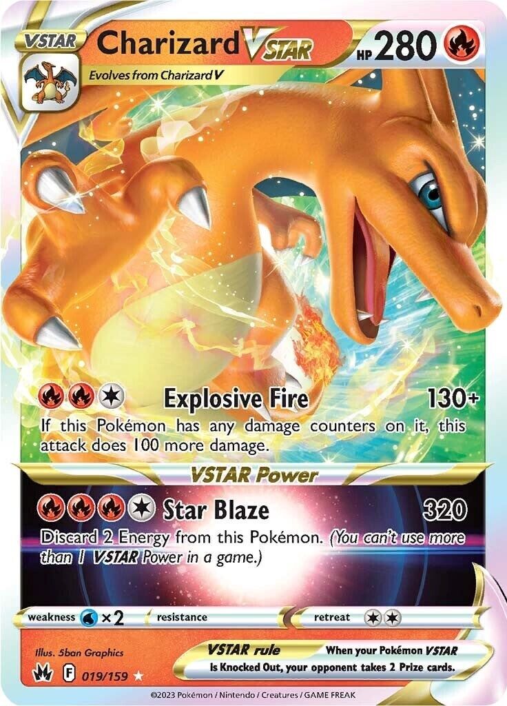 2023 POKEMON SWORD AND SHIELD CROWN ZENITH 019 CHARIZARD PSA 9