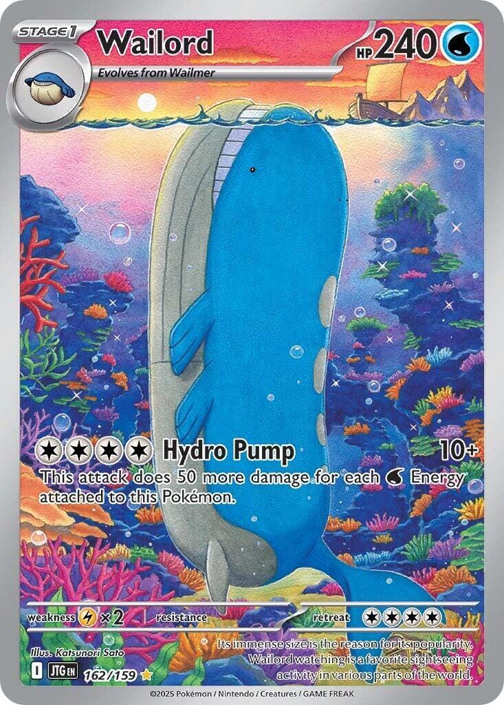 Wailord 162/159 Sv09: Journey Together Holo NM