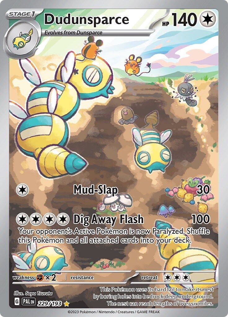 Dudunsparce 229/193 Paldea Evolved Holo Near Mint (NM)