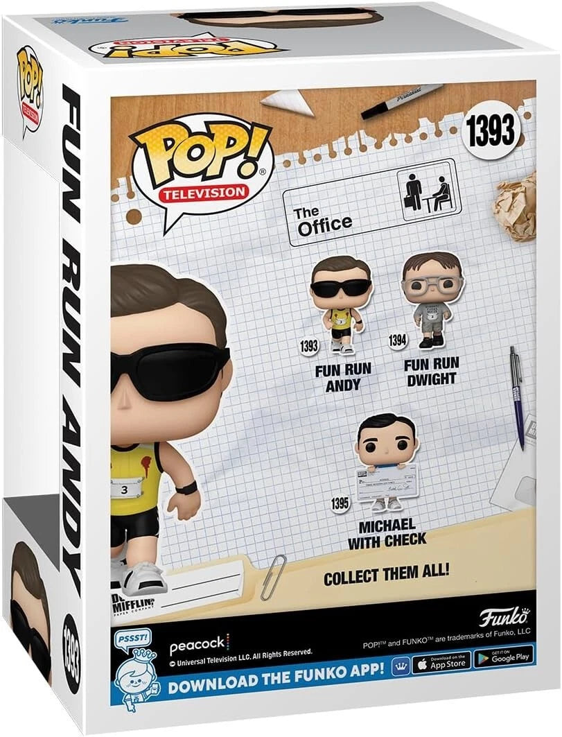 FUNKO POP ! FUN RUN ANDY THE OFFICE  1393