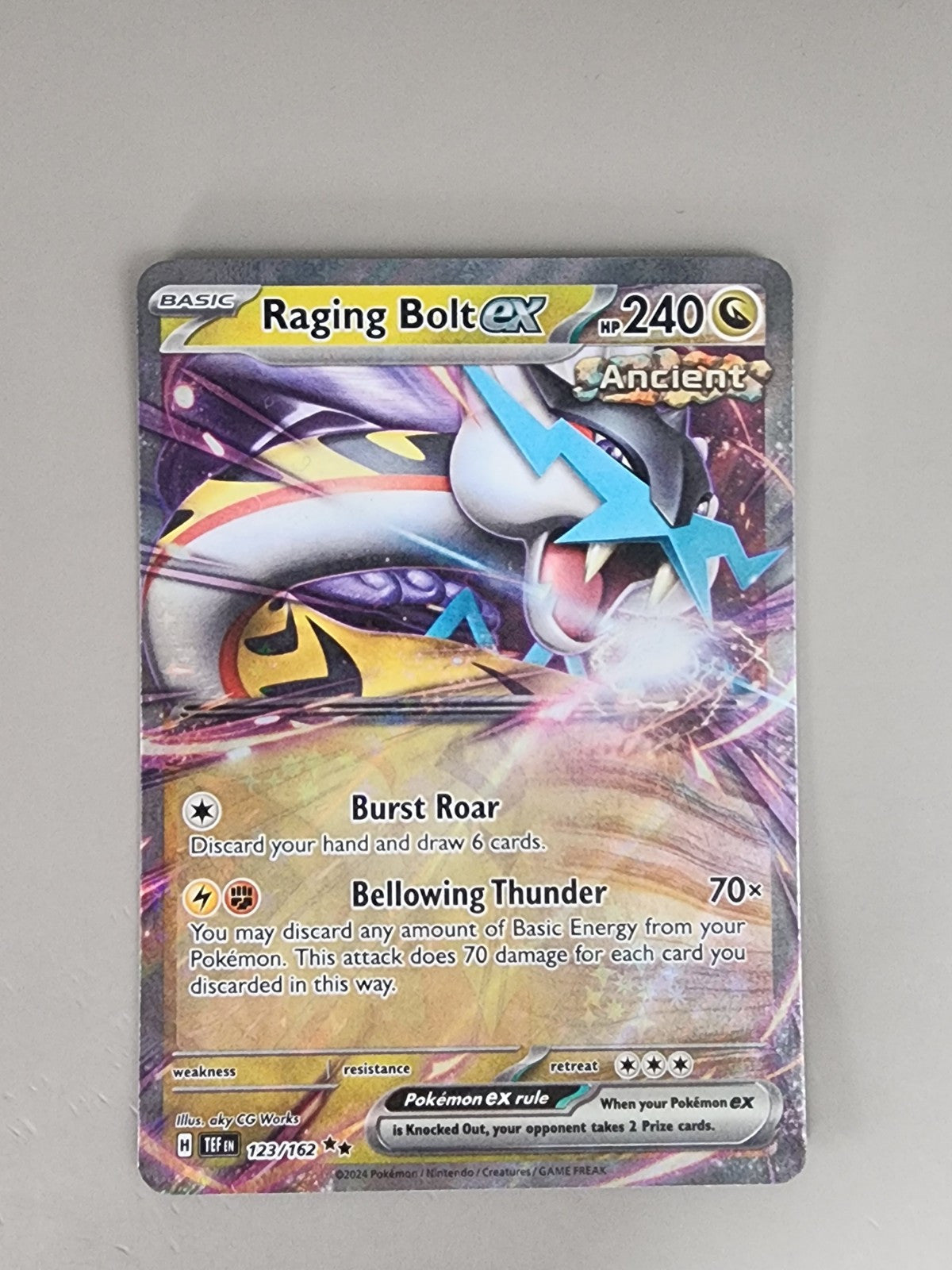 Raging Bolt ex 123/162 Sv05: Temporal Forces Holo NM