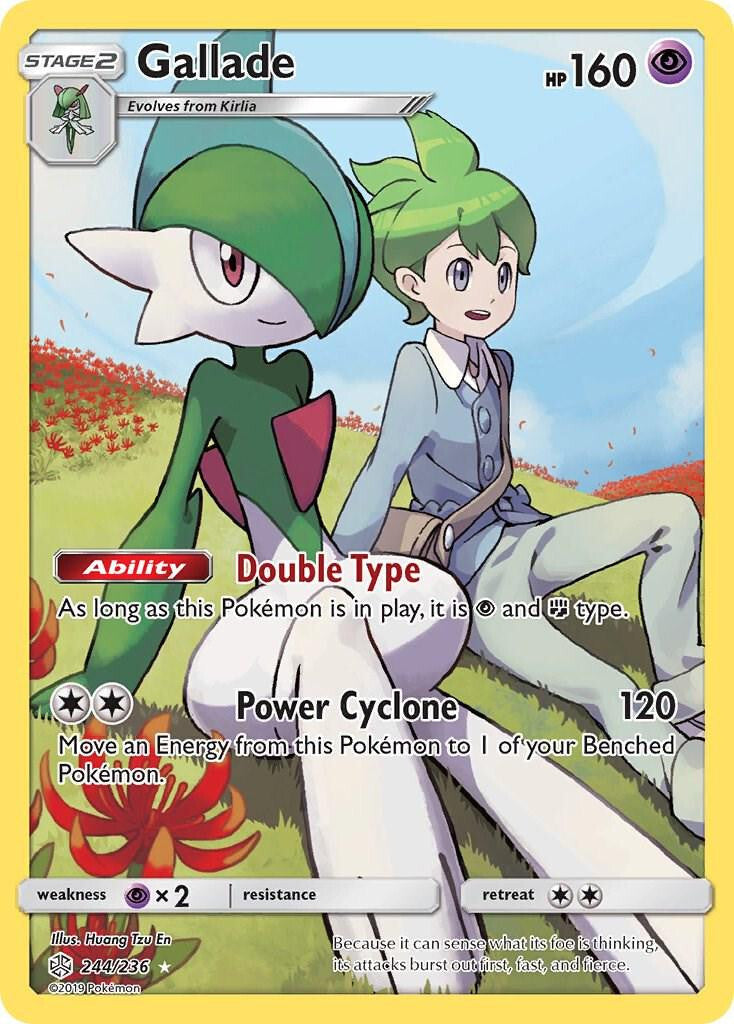 Gallade (Secret) 244/236 Sm-Cosmic Eclipse Holo Near MInt NM
