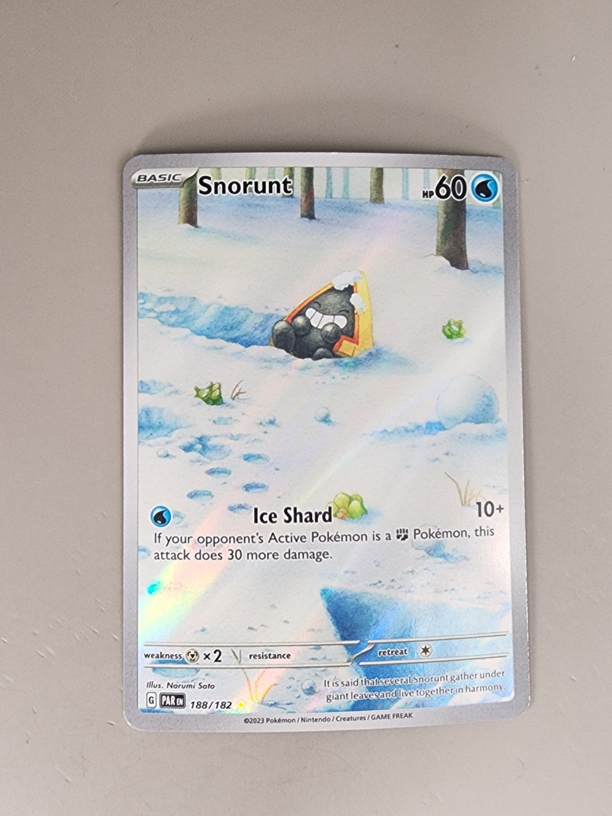 Snorunt 188/182 Sv04: Paradox Rift Holo NM