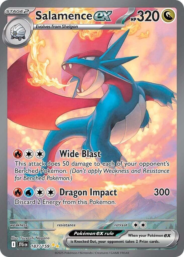 Salamence ex 187/159 Sv09: Journey Together Holo Near Mint  (NM)