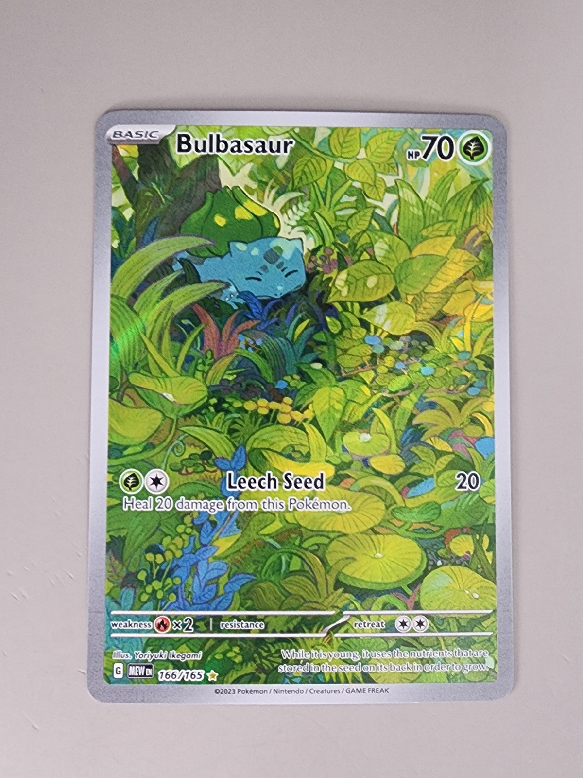 Bulbasaur 166/165 Sv: Scarlet & Violet 151 Holo Lp+