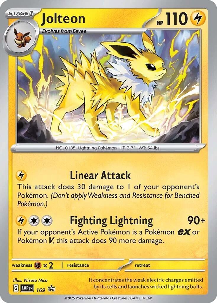 2025 POKEMON SVP EN-SV BLACK STAR PROMO 169 JOLTEON PSA 9