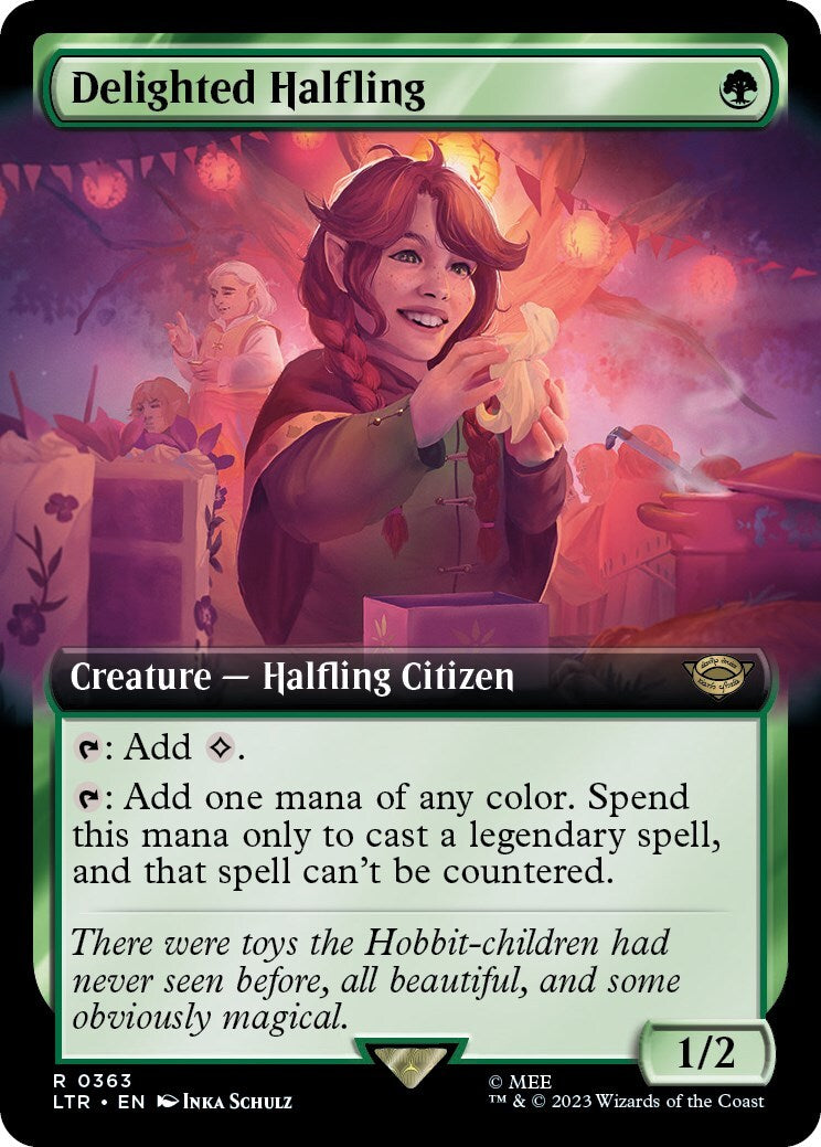 Delighted Halfling (Extended Art) Universes Beyond: the Lord of the Rings: Tales