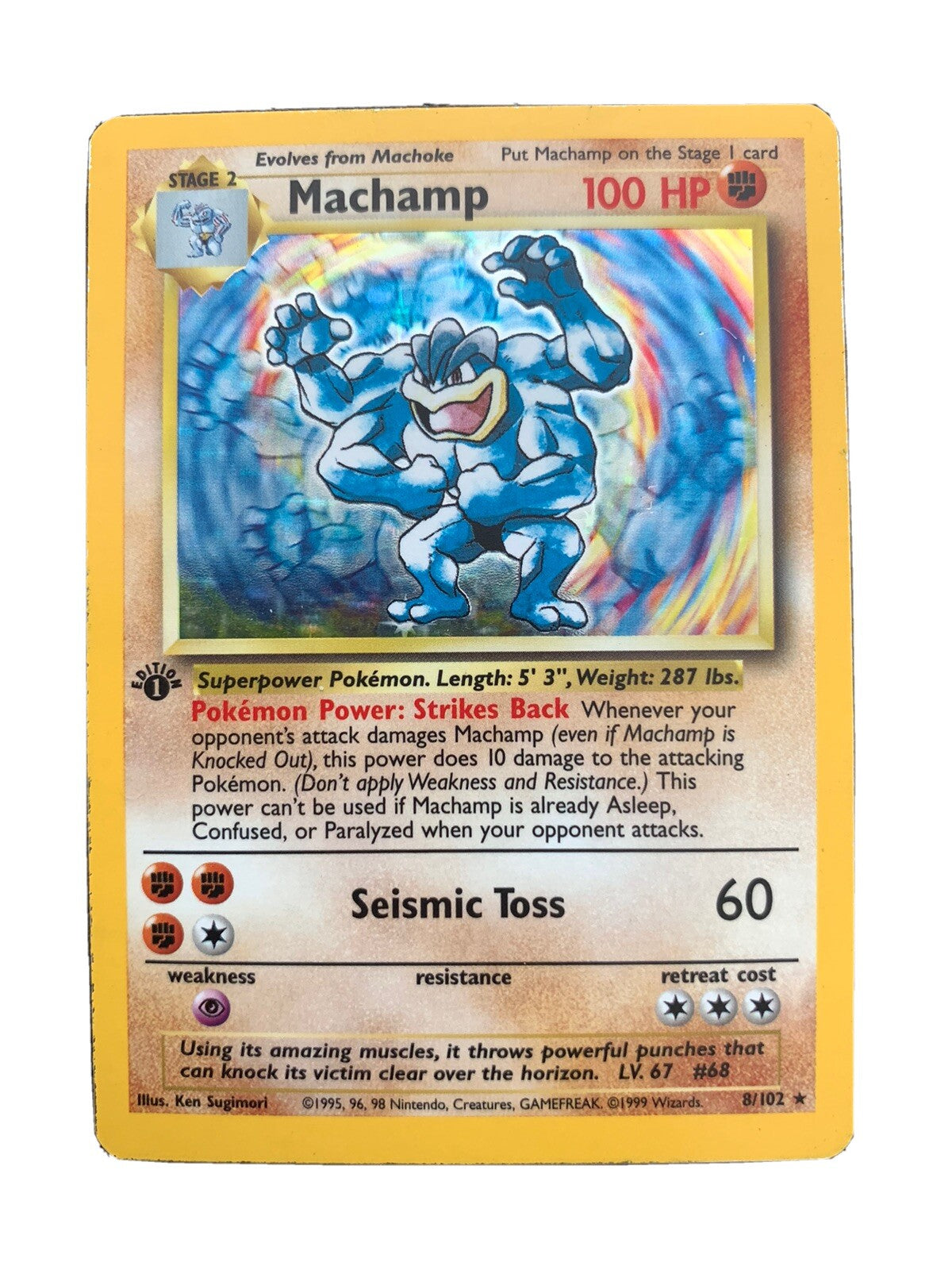 Machamp 8/102 Deck Exclusives Holo Moderately Played MP