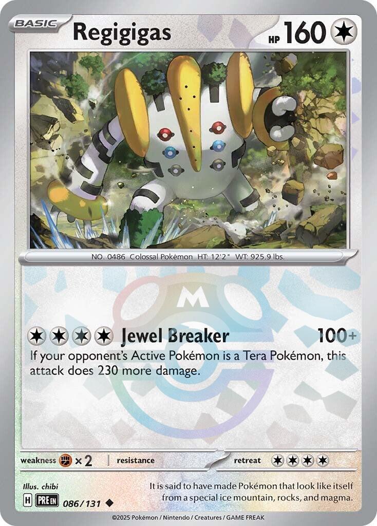 Regigigas (Master Ball Pattern) 086/131 Sv: Prismatic Evolutions Holo