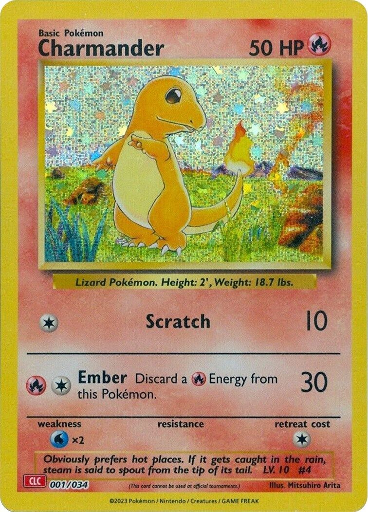 Charmander 001/034 Trading Card Game Classic Holo Near Mint (NM)