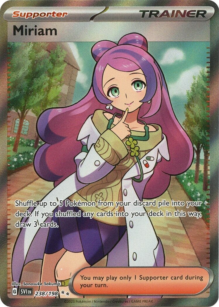 Miriam 238/198 Sv01: Scarlet & Violet Base Set Holo PSA 9