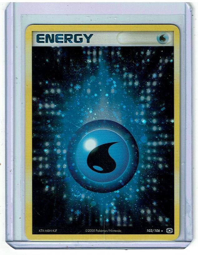 Water Energy 103/106 Emerald Holo Lightly Played (LP)