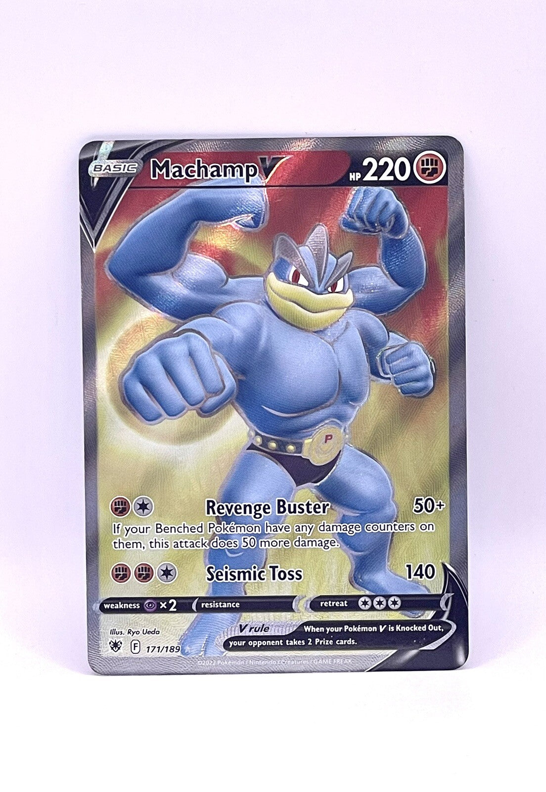 Machamp V (Full Art) 171/189 Swsh10: Astral Radiance Holo Near Mint NM
