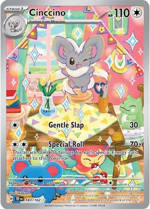 Cinccino 183/162 Sv05: Temporal Forces Holo Near Mint (NM)
