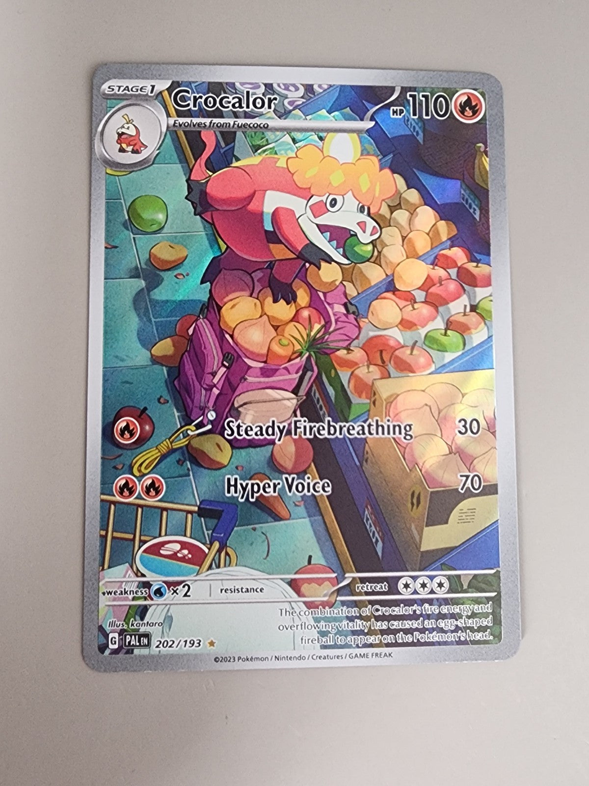 Crocalor 202/193 Sv02: Paldea Evolved Holo NM