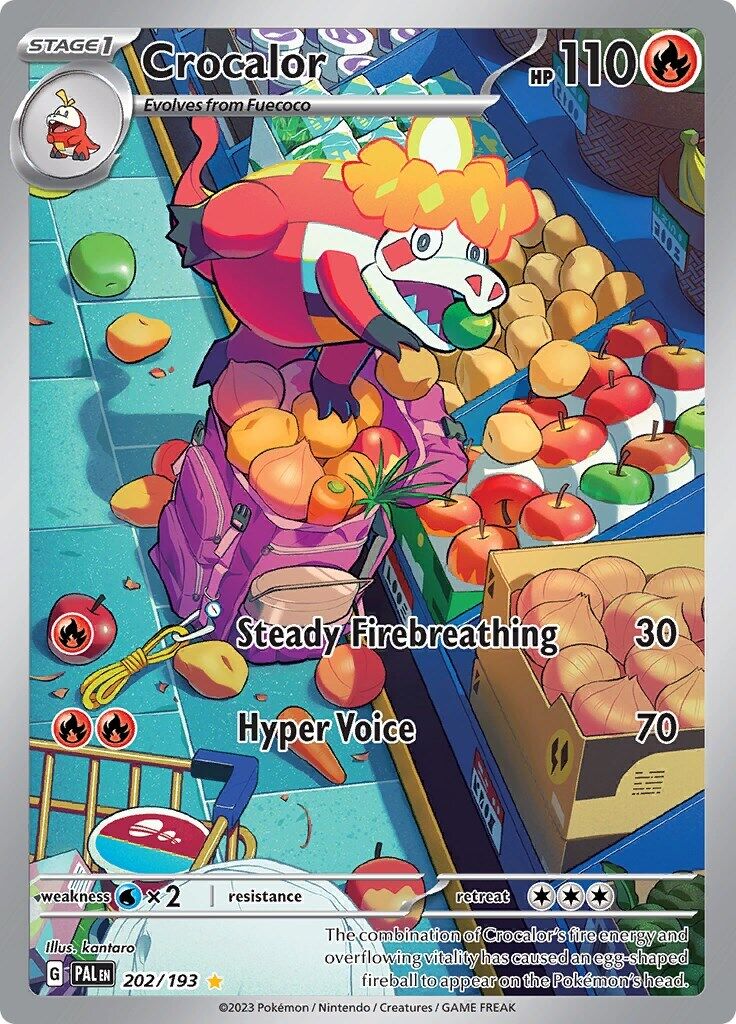 Crocalor 202/193 Sv02: Paldea Evolved Holo NM