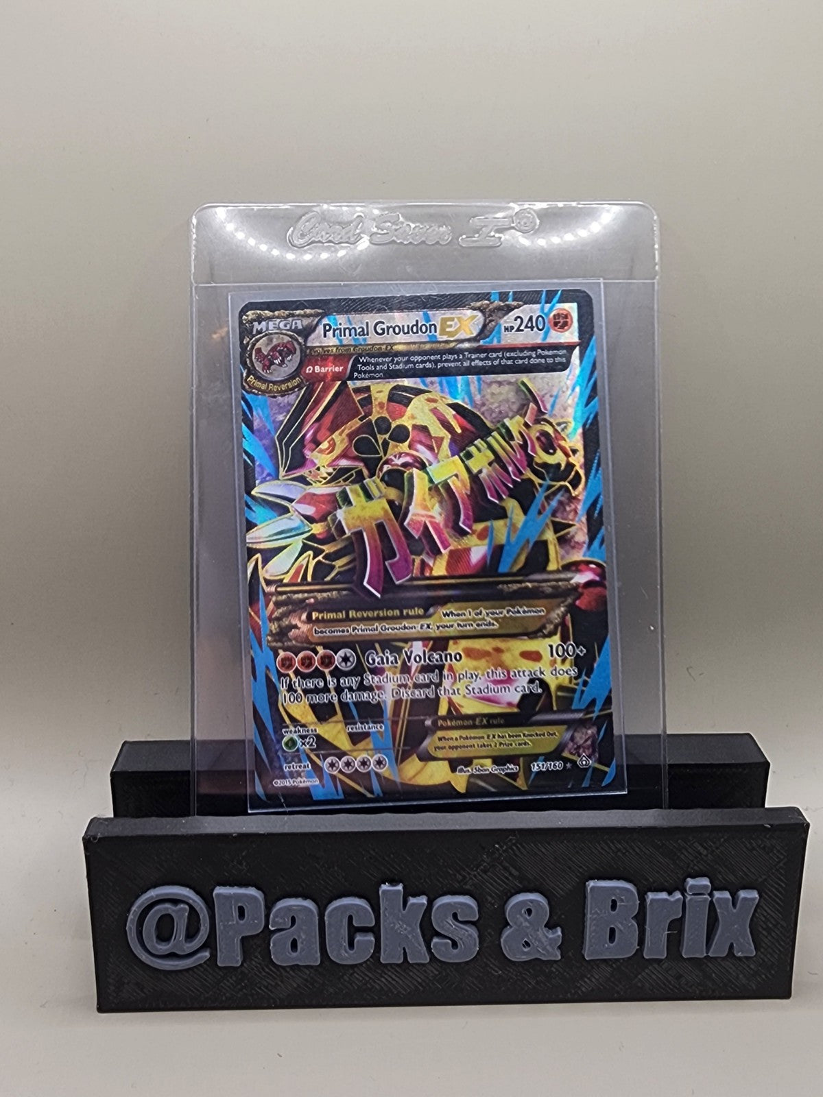 Primal Groudon EX (Omega - 151 Full Art) 151/160 XY-Primal Clash Holo MP