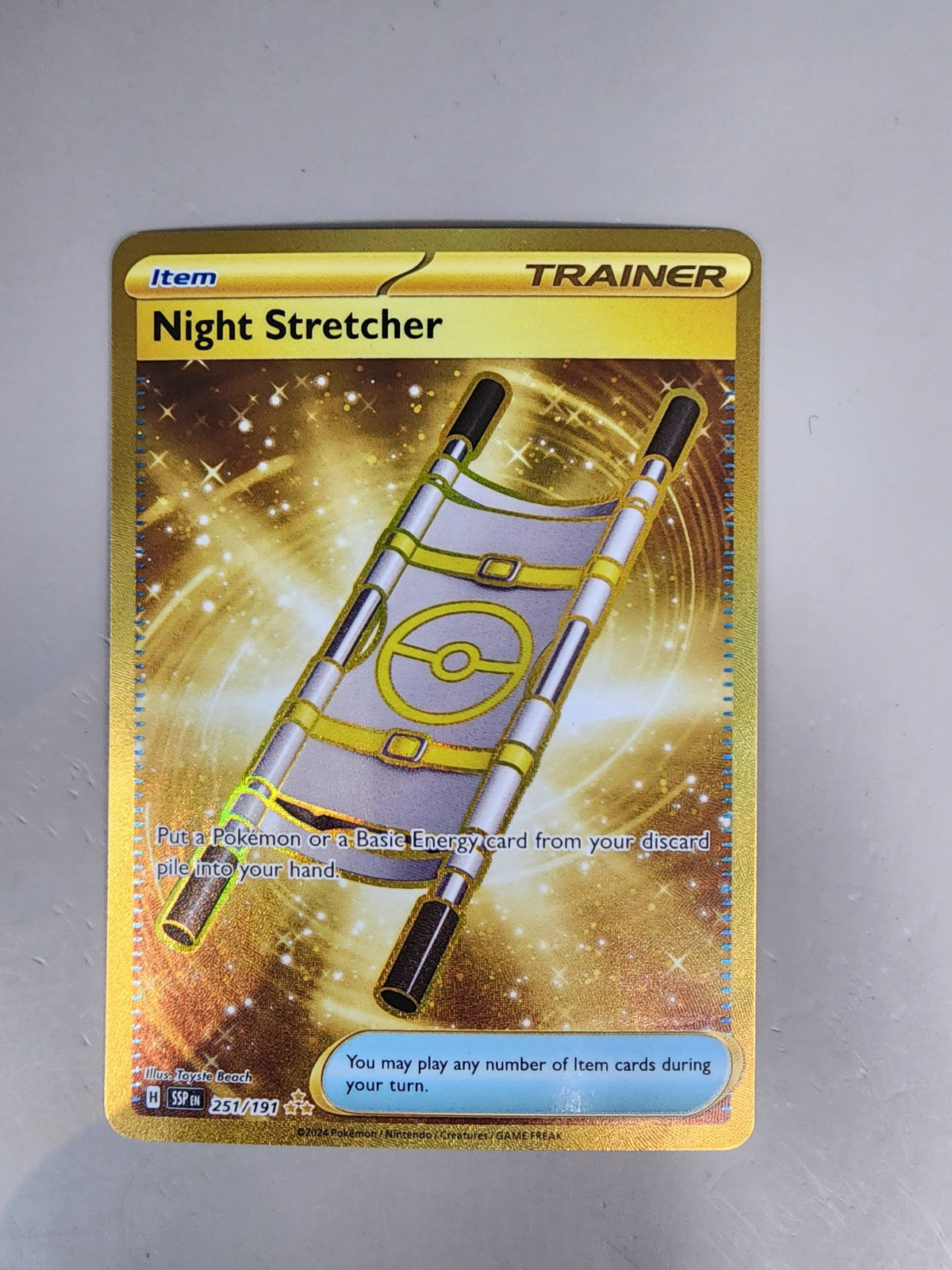 Night Stretcher 251/191 Surging Sparks Holo NM