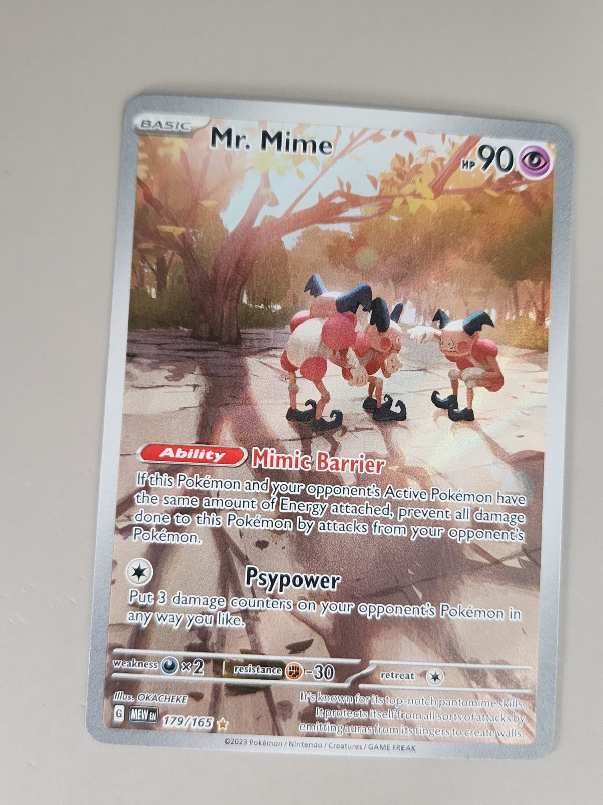 Mr. Mime 179/165 Sv: Scarlet & Violet 151 Holo NM 