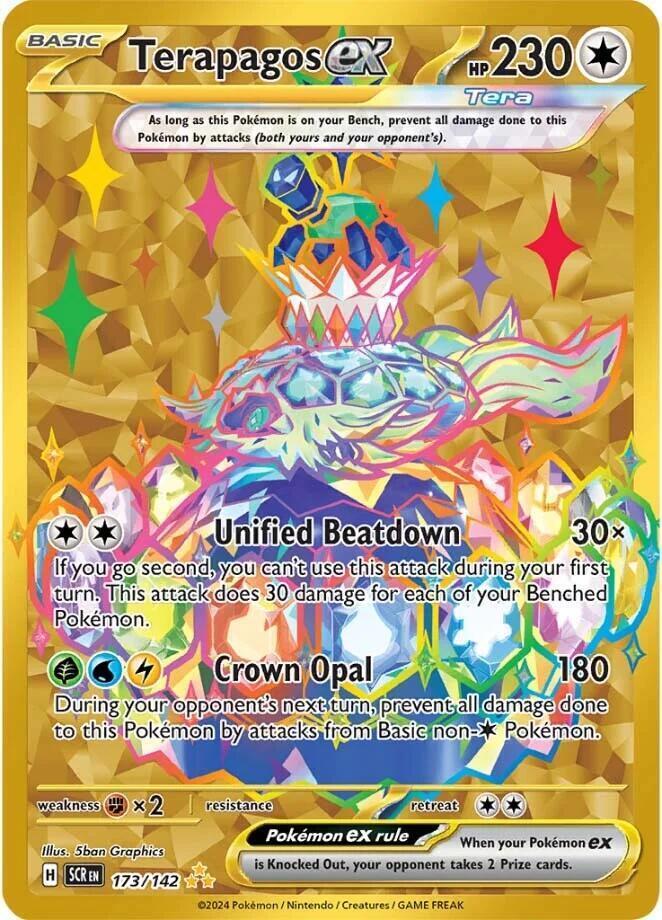 Terapagos ex 173/142 Stellar Crown Holo NM