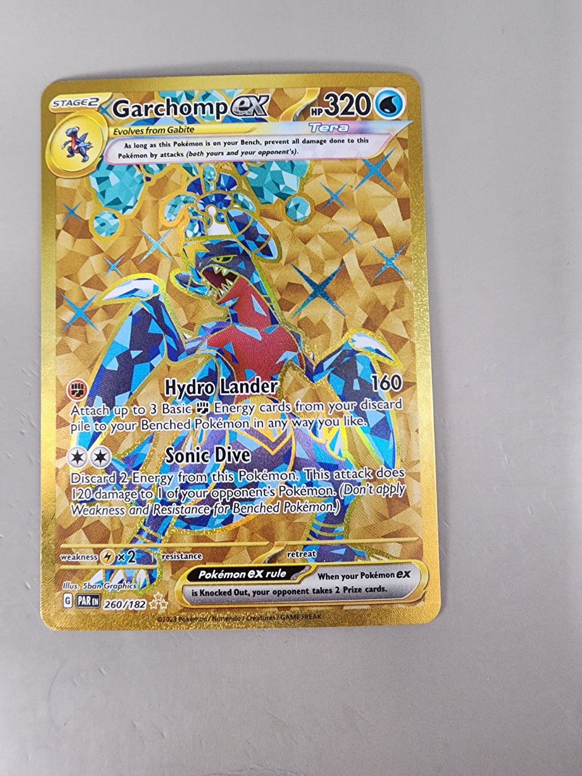 Garchomp ex 260/182 Paradox Rift Holo LP