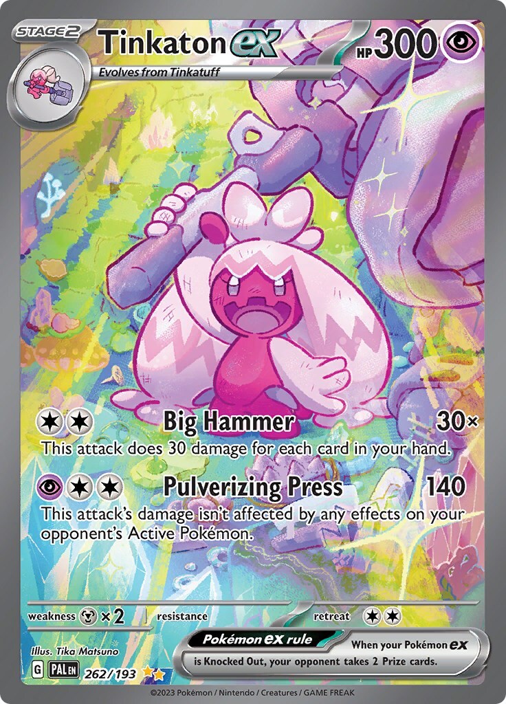 Tinkaton ex 262/193 Sv02: Paldea Evolved Holo