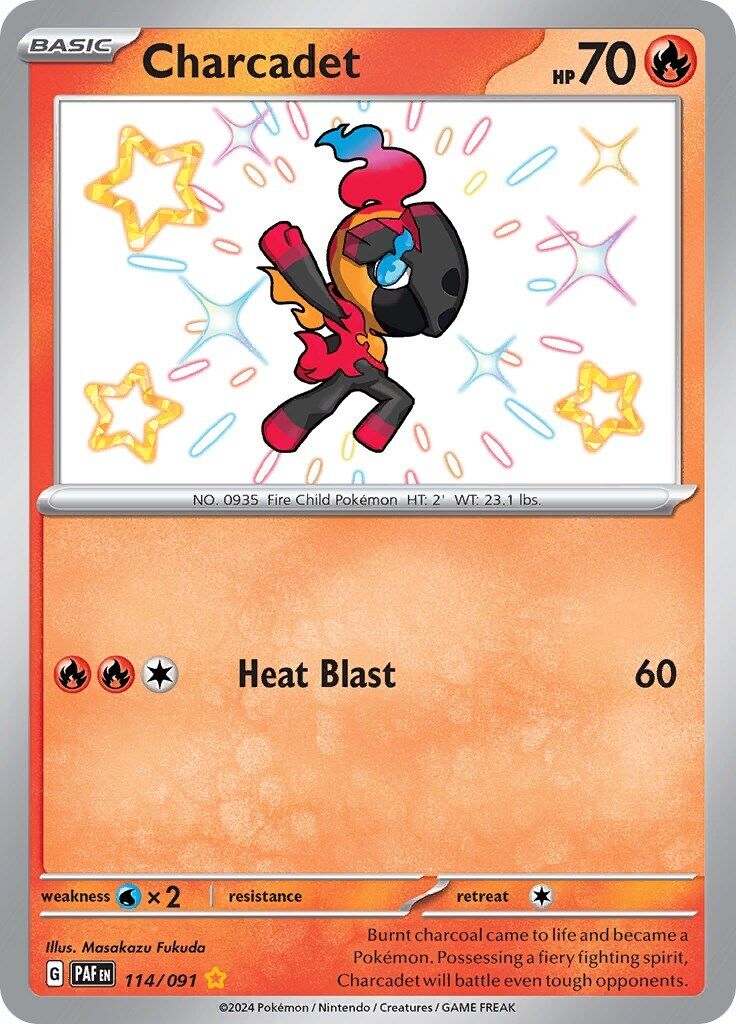 Charcadet 114/091 Sv: Paldean Fates Holo