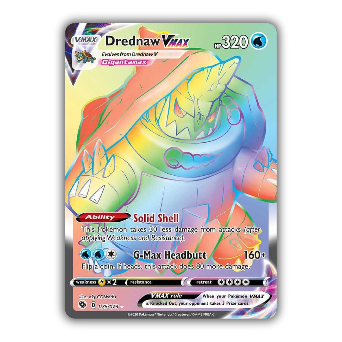 Drednaw VMAX (Secret) 75/73 Champions Path Holo Near Mint (NM)