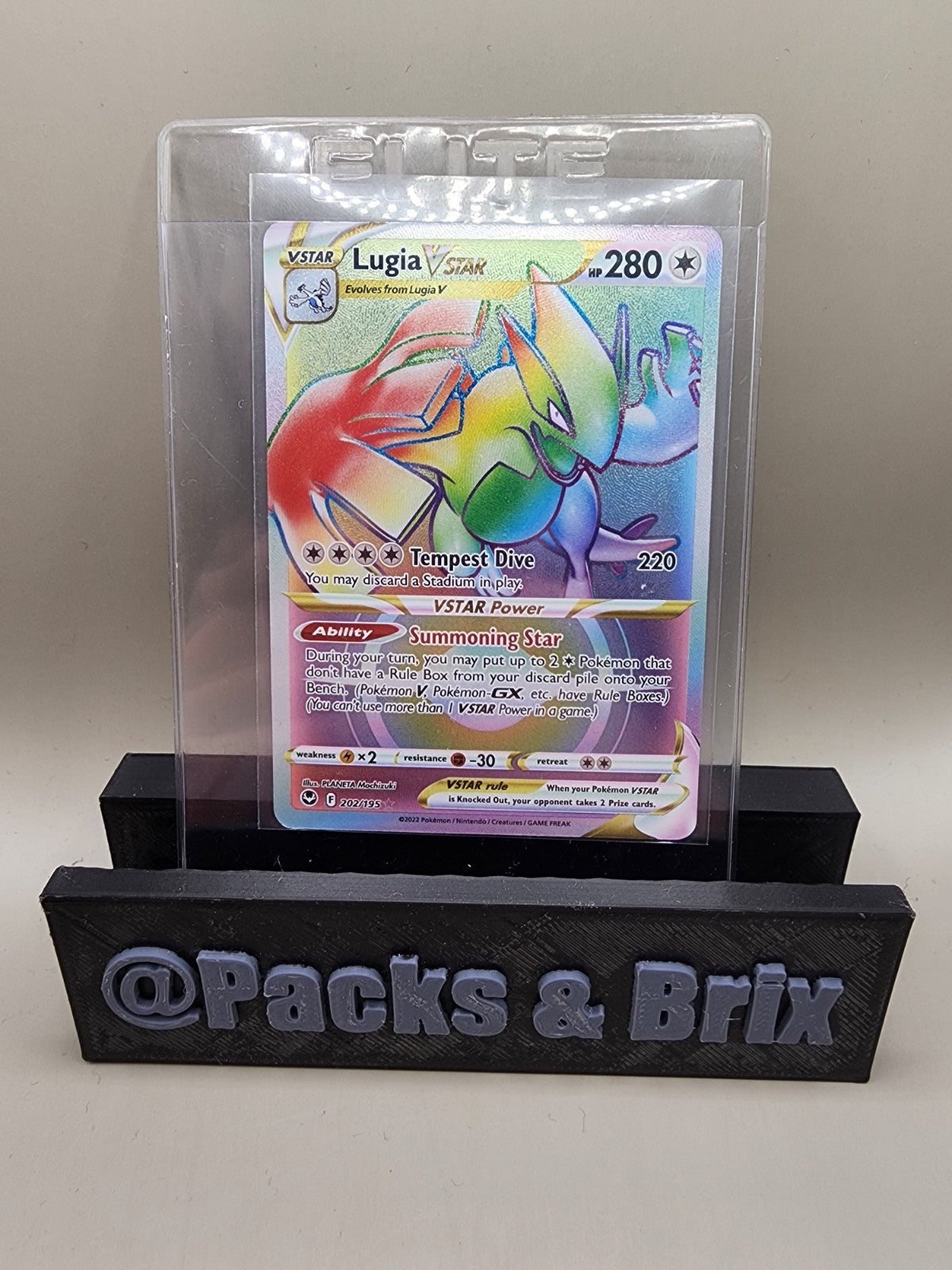 Lugia VSTAR (Secret) 202/195 Sword & Shield - Silver Tempest Holo