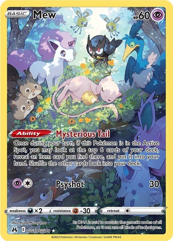 2023 POKEMON SWORD AND SHIELD CROWN ZENITH GG10 FULL ART/MEW PSA 9