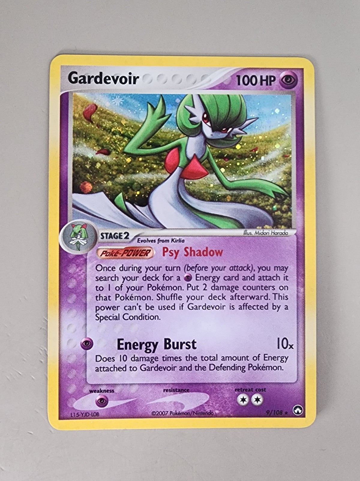 Pokémon TCG Gardevoir EX Power Keepers 9/108 Regular Holo Rare LP