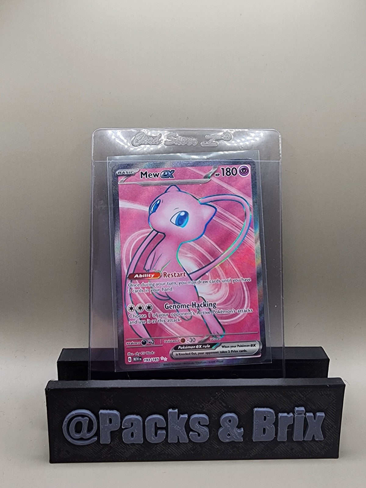 Mew ex Full Art NM 193/165 Scarlet & Violet 151 Pokemon Card NM