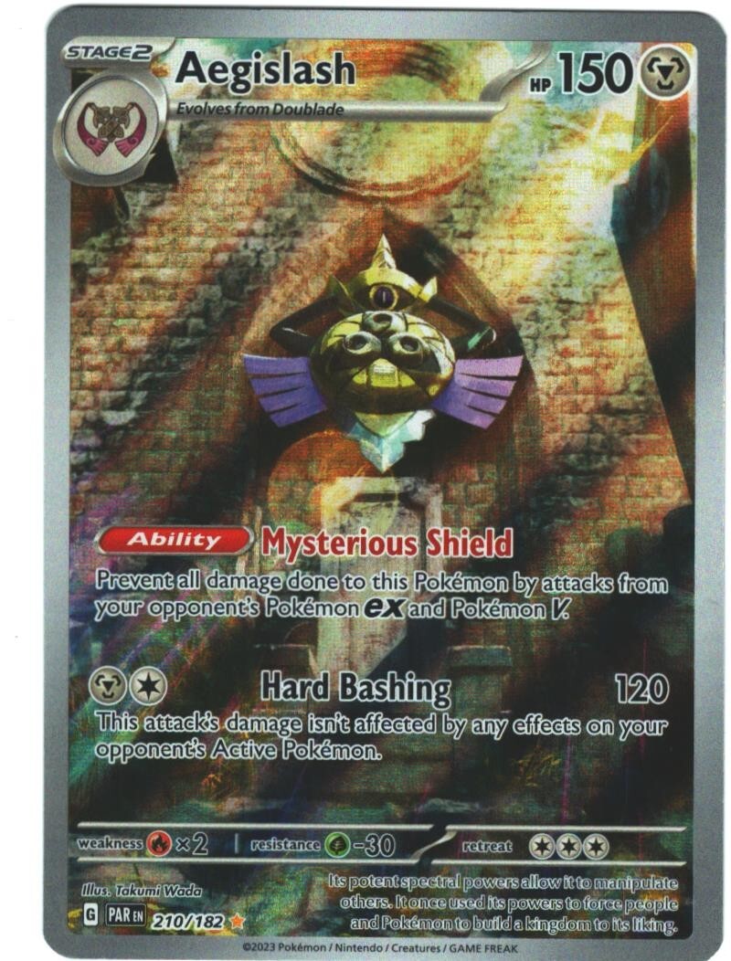 1 - Aegislash 210/182 SV04: Paradox Rift Holo Near Mint NM