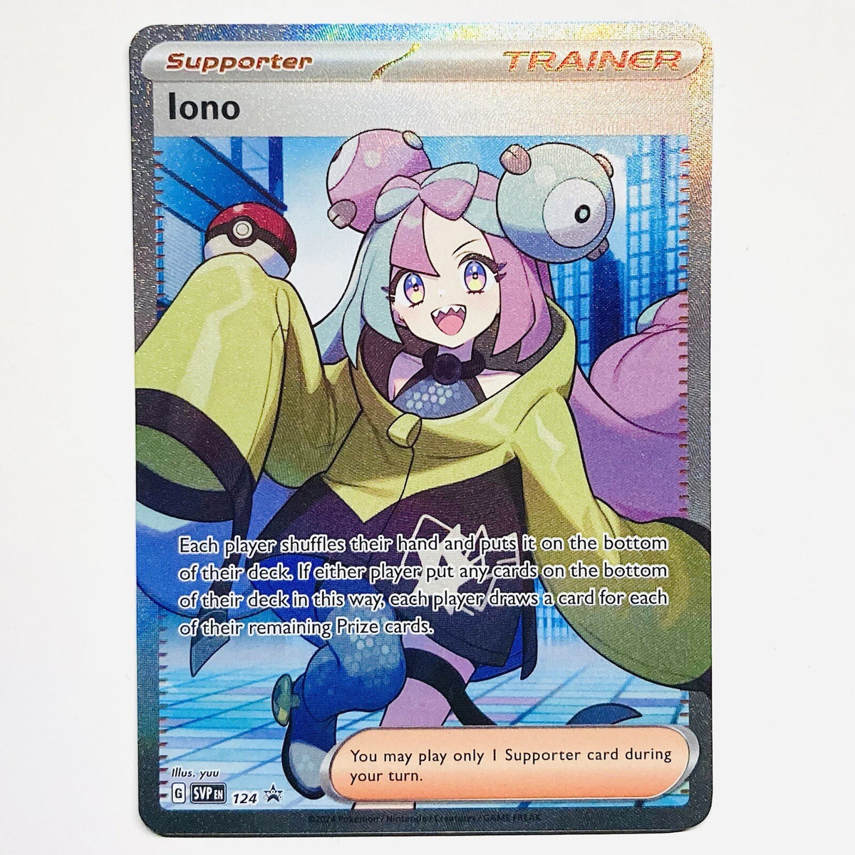 2024 Iono 124 Sv: Scarlet & Violet Promo Cards Holo PSA 10