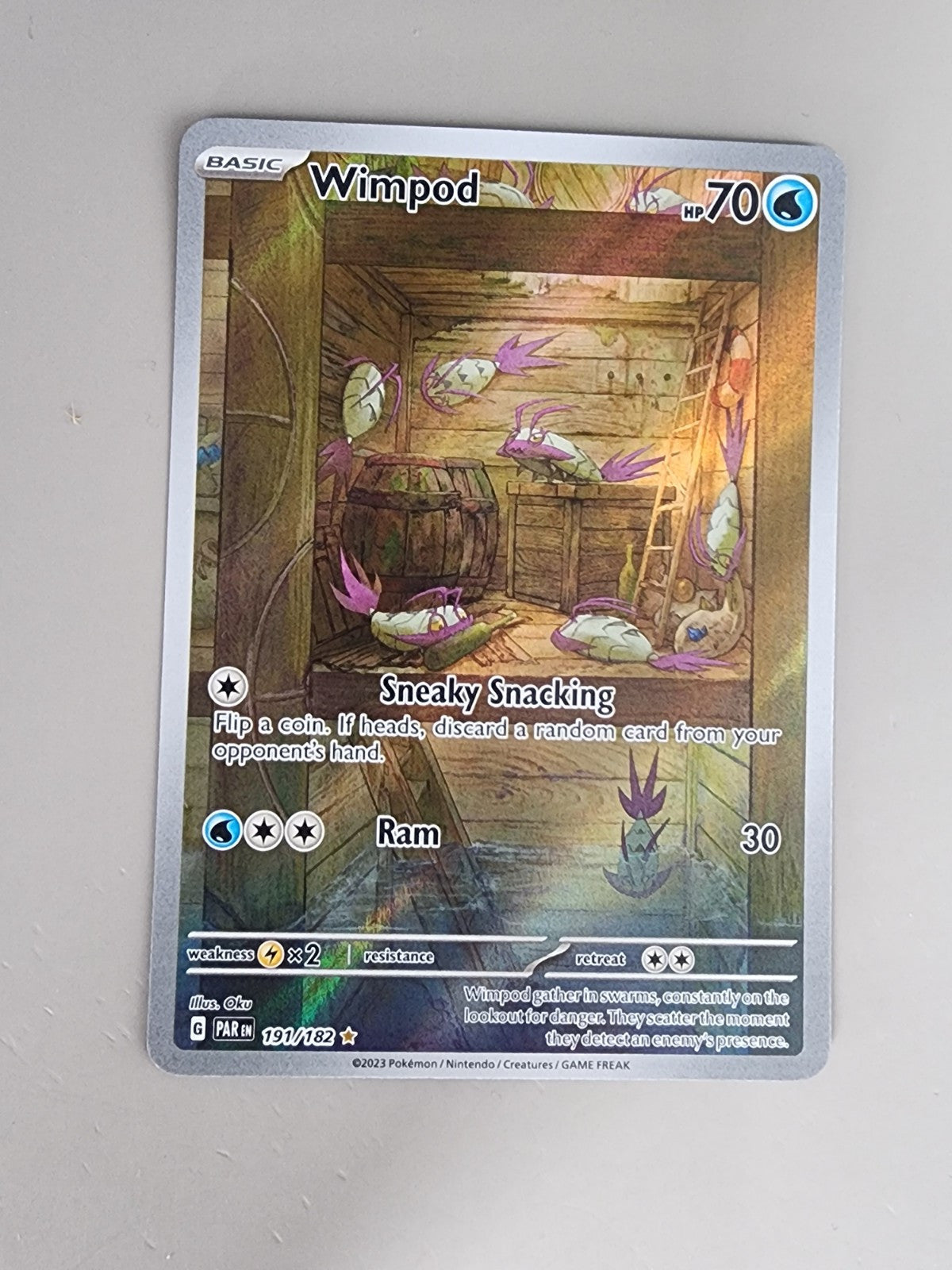 Pokemon Wimpod - 191/182 - Illustration Rare Paradox Rift NM