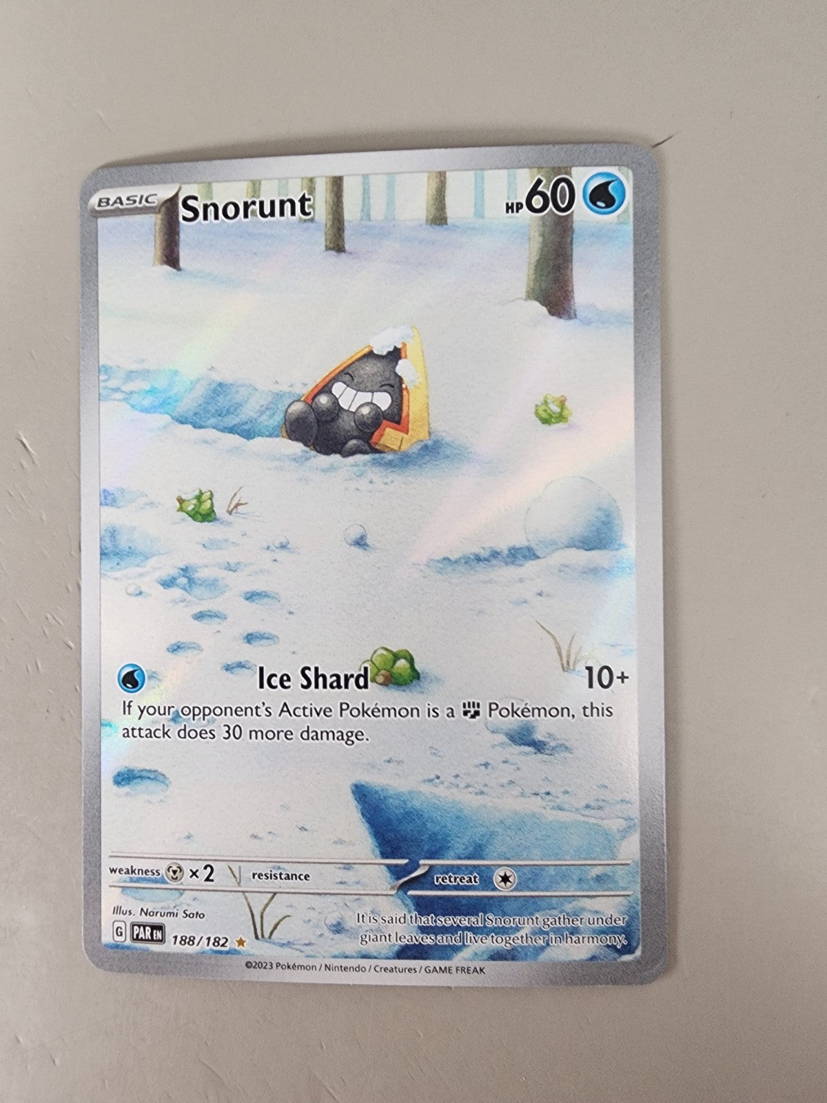 Snorunt 188/182 Paradox Rift Holo LP