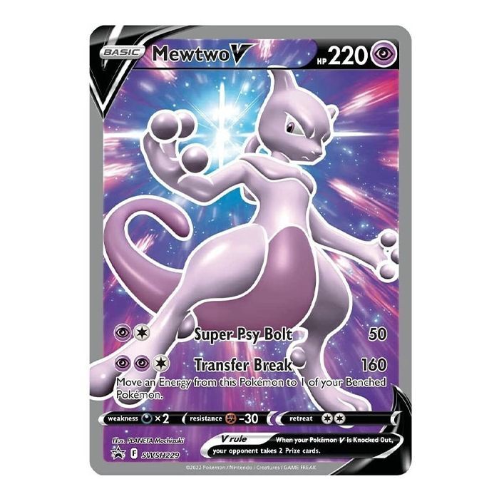 Mewtwo V SWSH229 SWSH: Sword & Shield Promo Cards Holo Near Mint (NM)