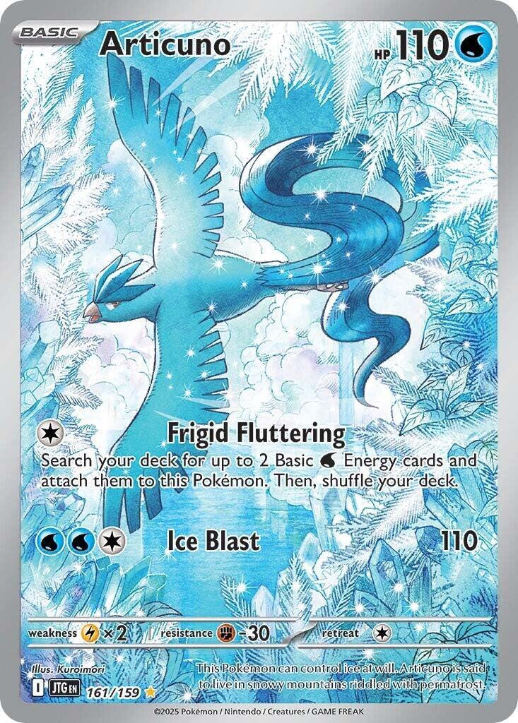 2025 POKEMON JTG EN-JOURNEY TOGETHER 161 ARTICUNO ILLUSTRATION RARE PSA 9