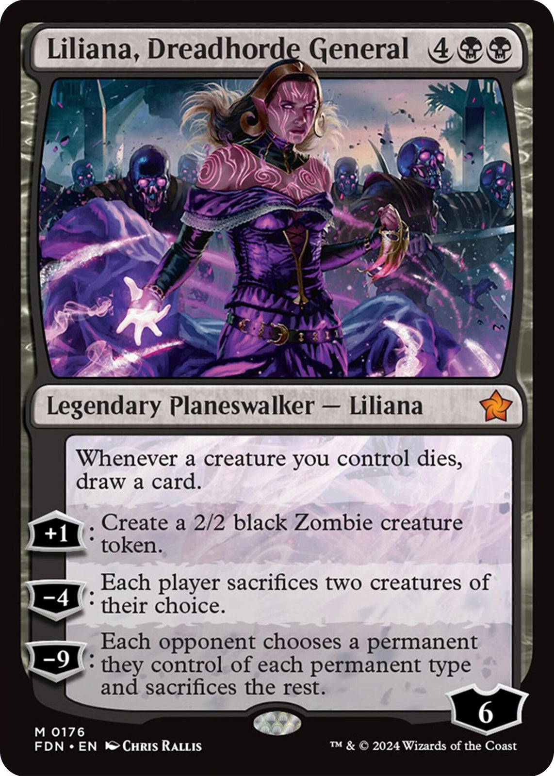 Liliana, Dreadhorde General MTG Foundations Regular NM