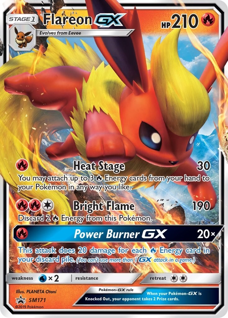 Flareon GX SM171 Sm Holo PSA 8