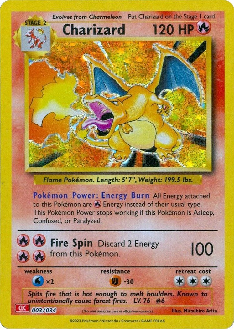 Charizard 003/034 Trading Card Game Classic Holo Near Mint (NM)