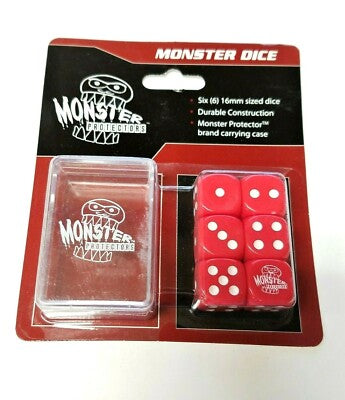 Monster Protectors Monster Dice Set Red