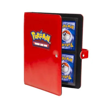 Ultra-PRO Pokemon 4 Pkt Red Premium Snap Binder with Logo